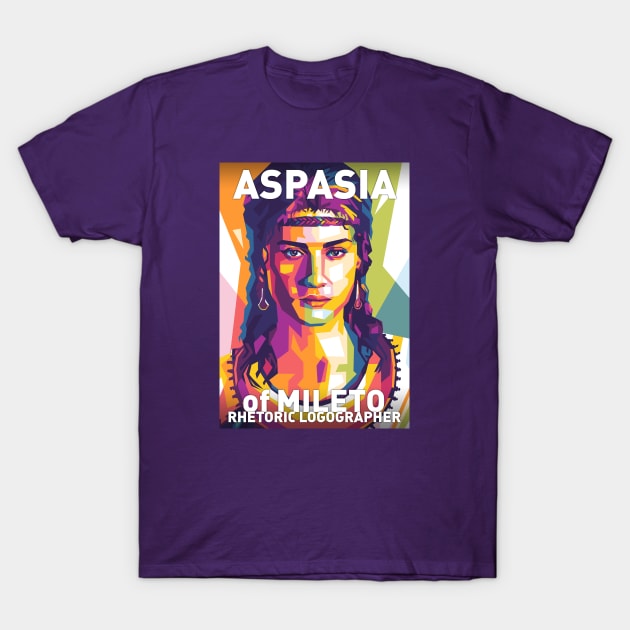 Aspasia of Mileto T-Shirt by Shecience